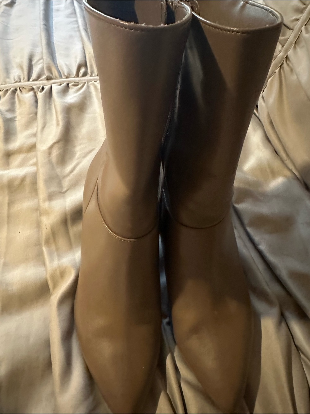Classic Brown Stretch Ankle Booties